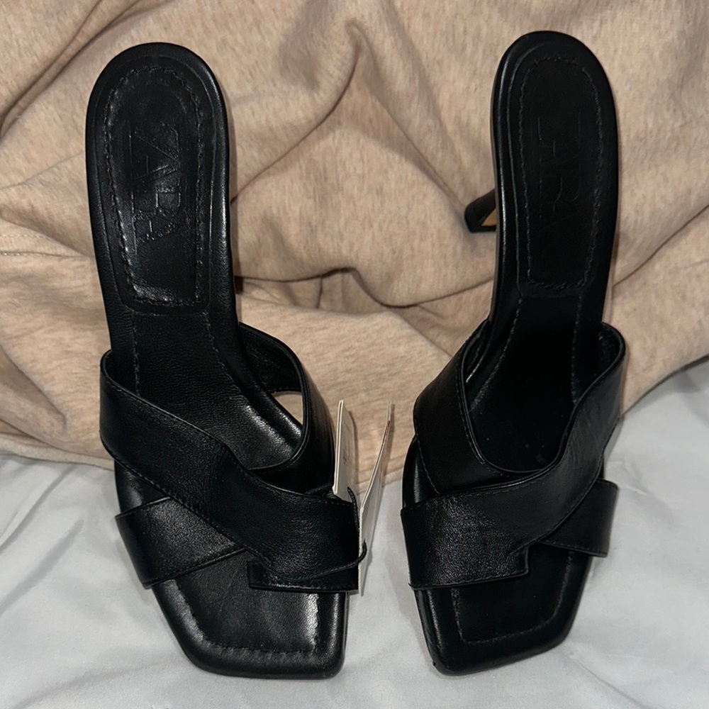 FINAL CHANCE!! NEW✨Zara Women's Black Heeled Sandals